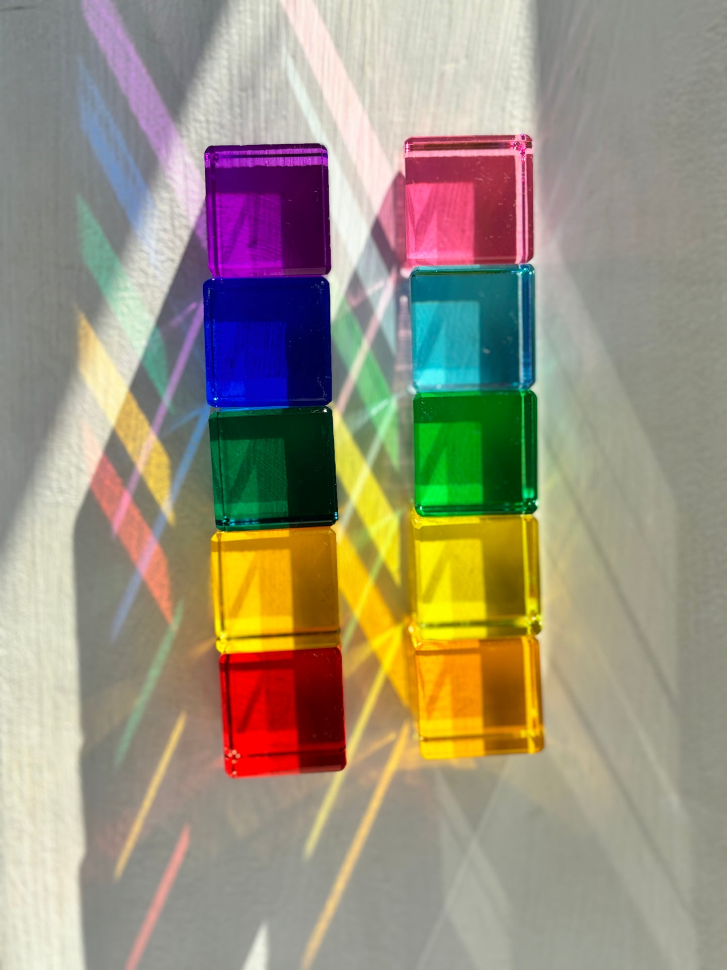 Rainbow Cube Building Blocks
