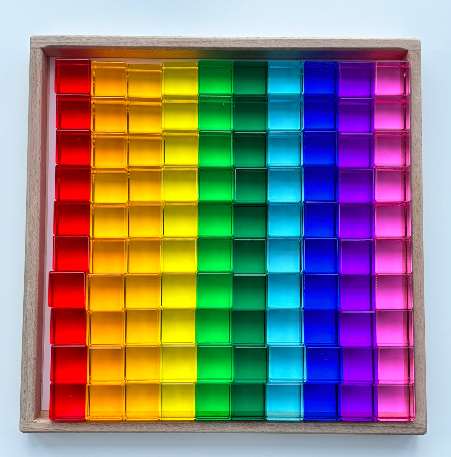 Rainbow Cube Building Blocks