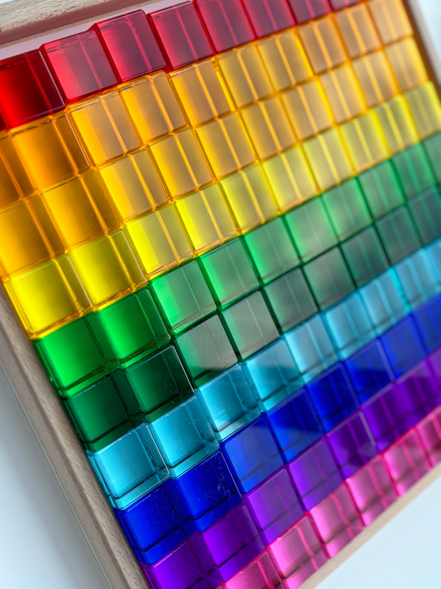 Rainbow Cube Building Blocks
