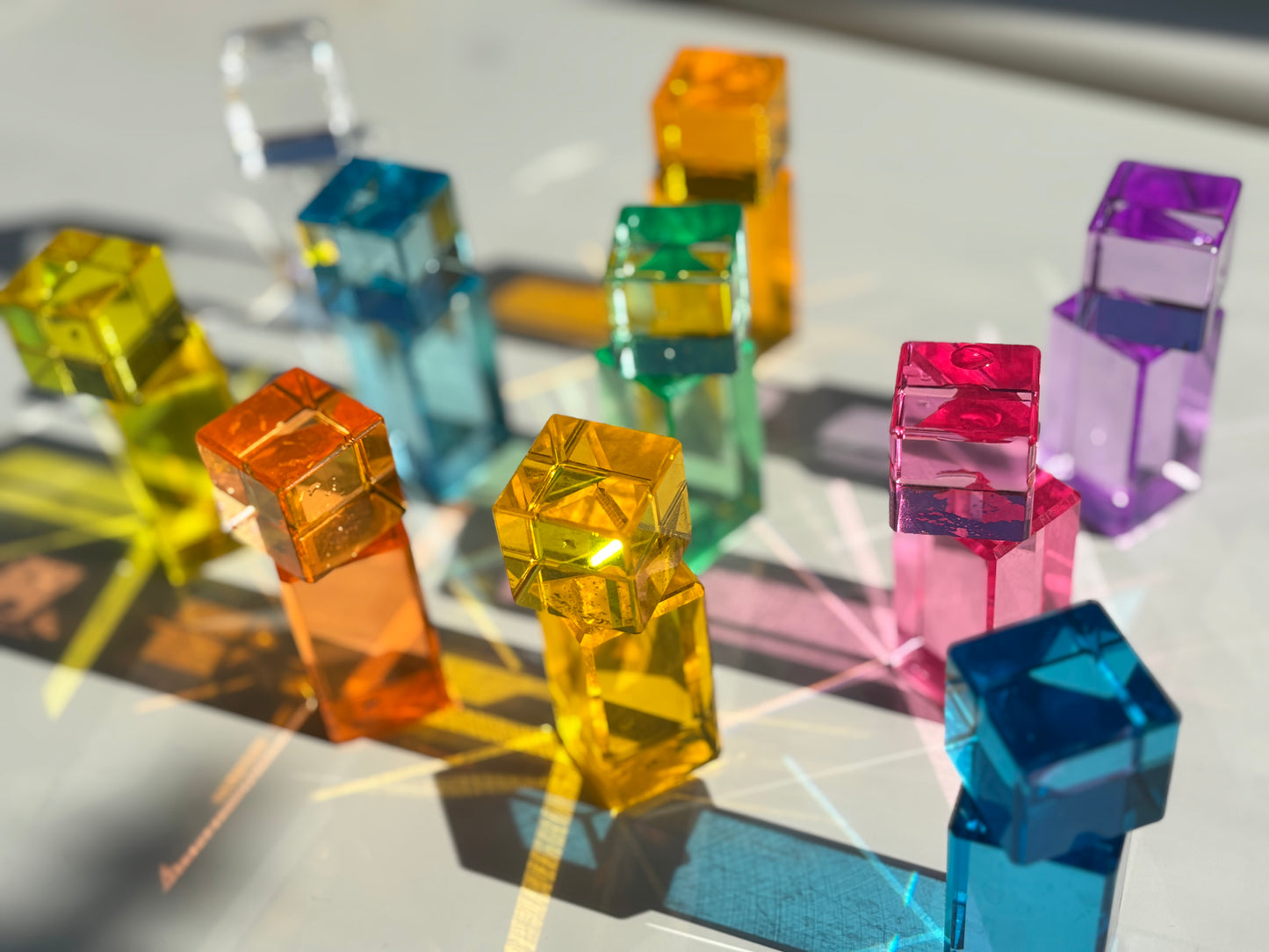 Pastel Cube Building Blocks
