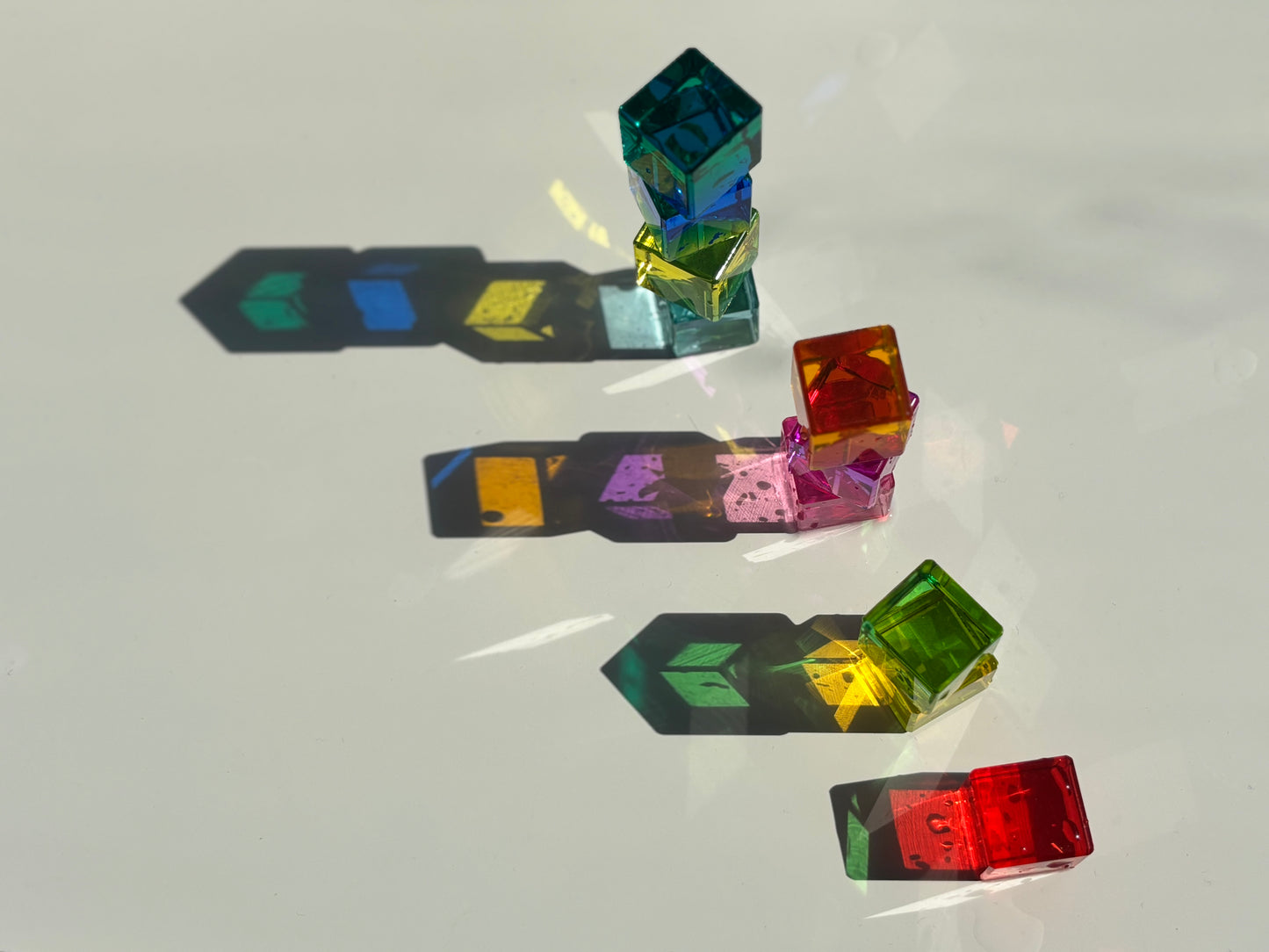 Rainbow Cube Building Blocks