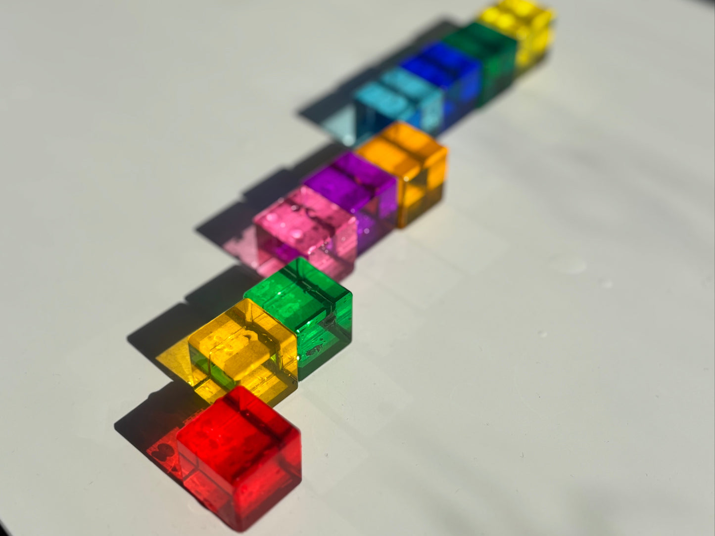 Rainbow Cube Building Blocks