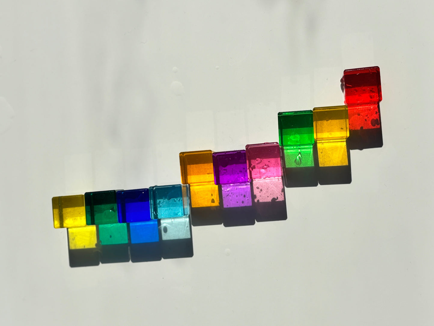 Rainbow Cube Building Blocks