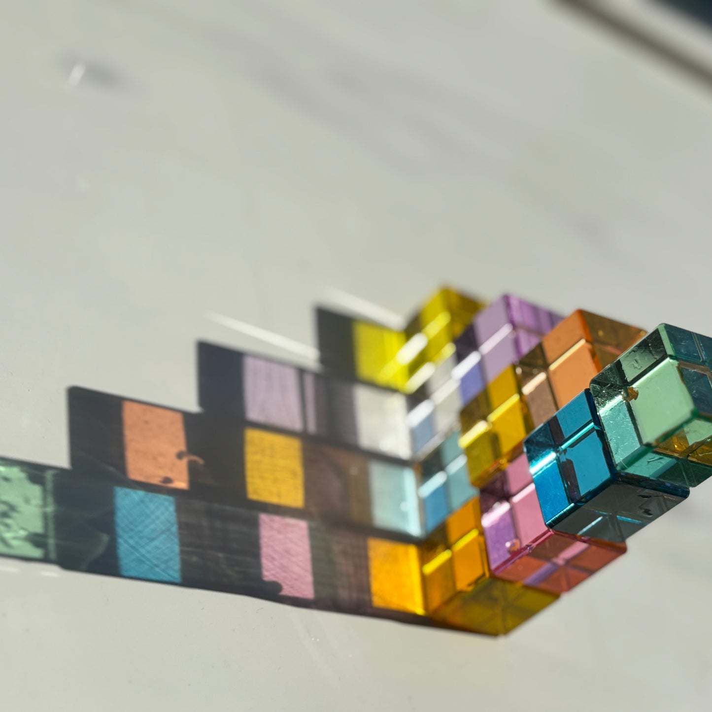 Pastel Cube Building Blocks