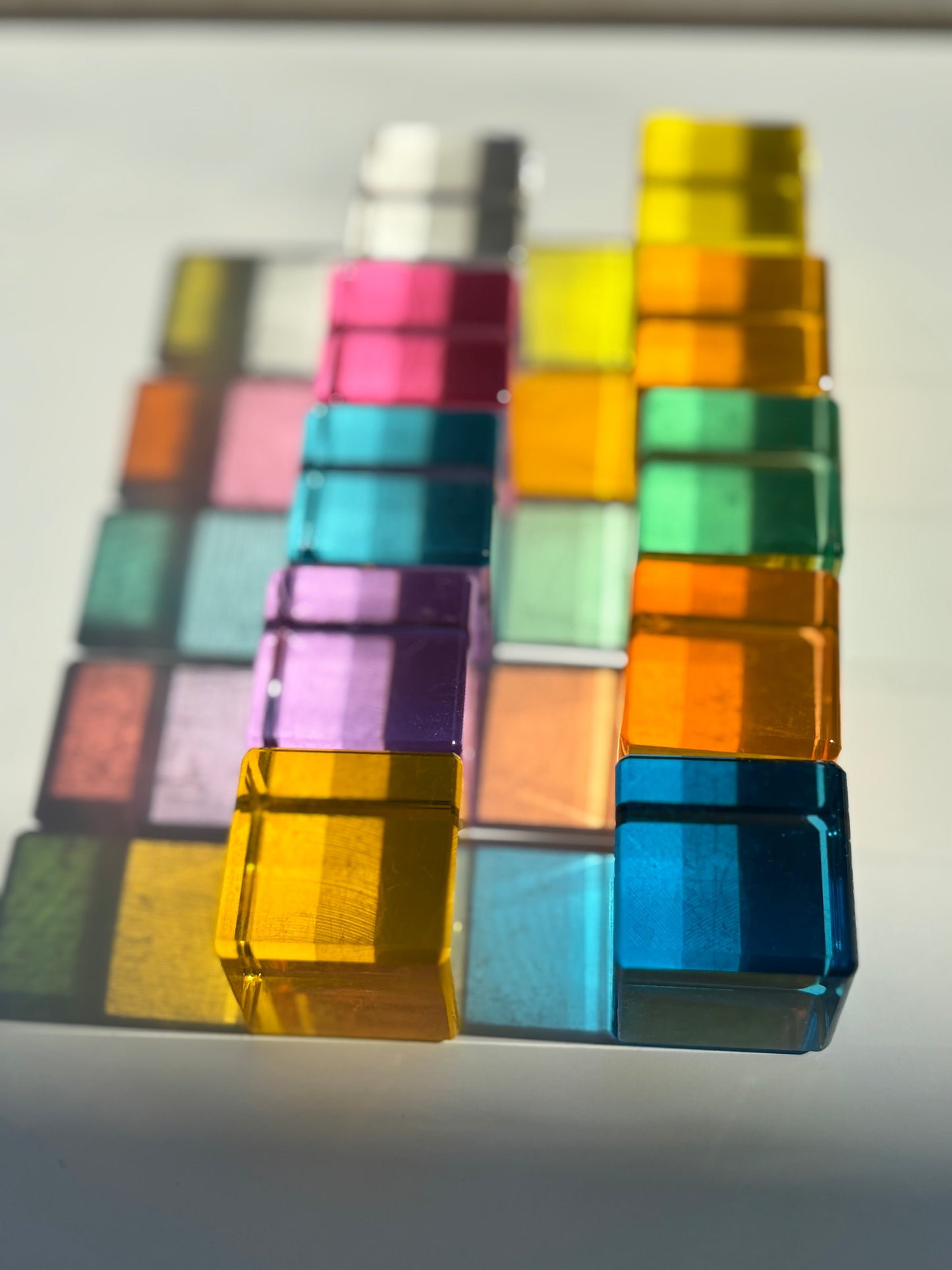 Pastel Cube Building Blocks