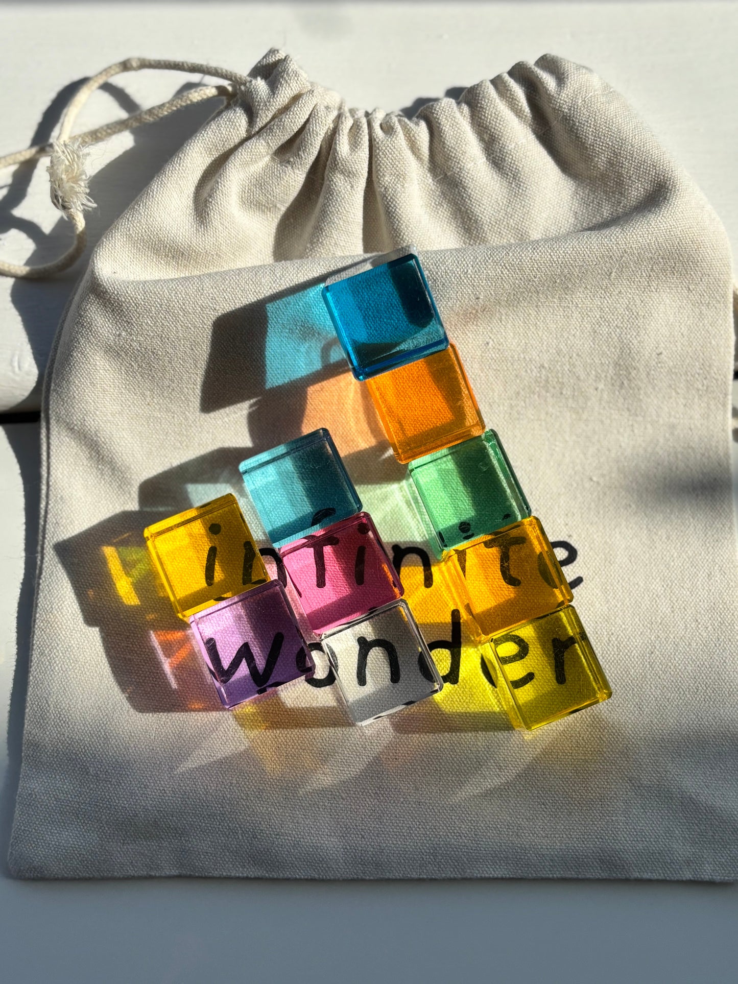 Pastel Cube Building Blocks