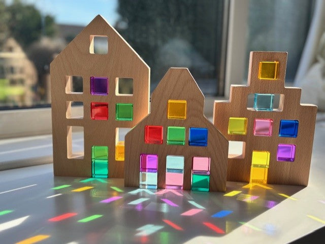 Rainbow Cube Building Blocks