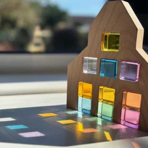 Pastel Cube Building Blocks
