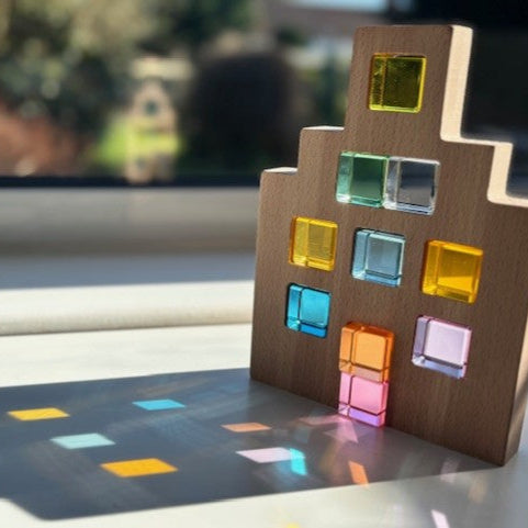 Pastel Cube Building Blocks