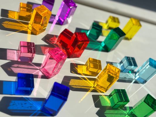 Rainbow Rectangle Building Blocks